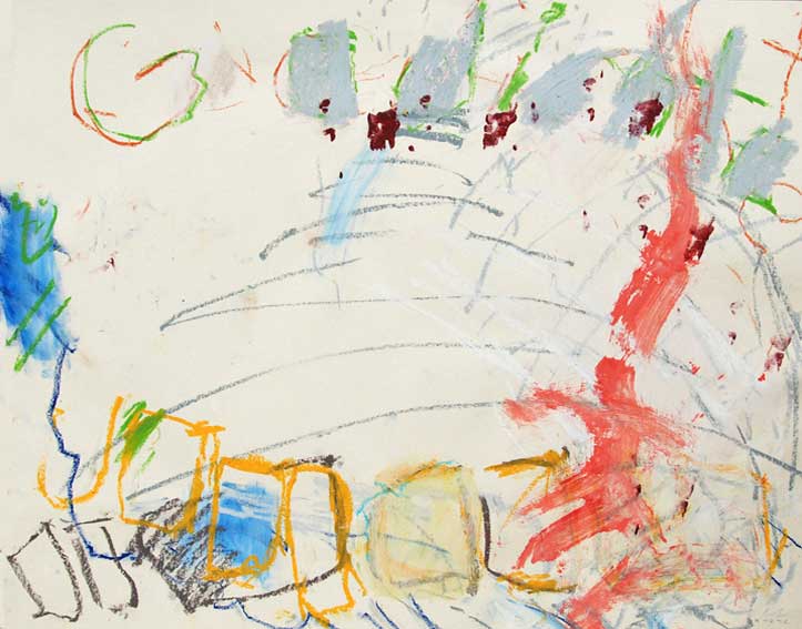 zeichnung, aquarell, kreide, primer auf 100g papier